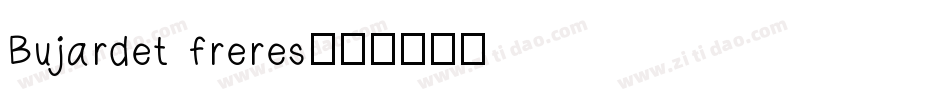 Bujardet freres字体转换